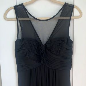 Maternity Black Tie, Pinkblush Black Maxi Dress - Small